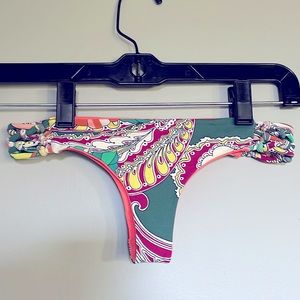 SAN LORENZO reversible braided thong bottom. Size XSmall